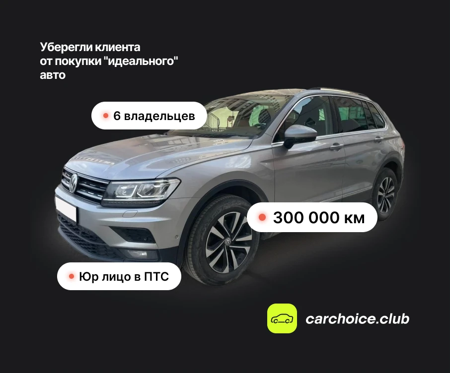 Оригинальный материал CarChoice о проверке Volkswagen Tiguan